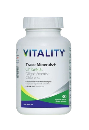 Vitality Products - Trace Minerals + Org Chlorella, 30 Vcaps