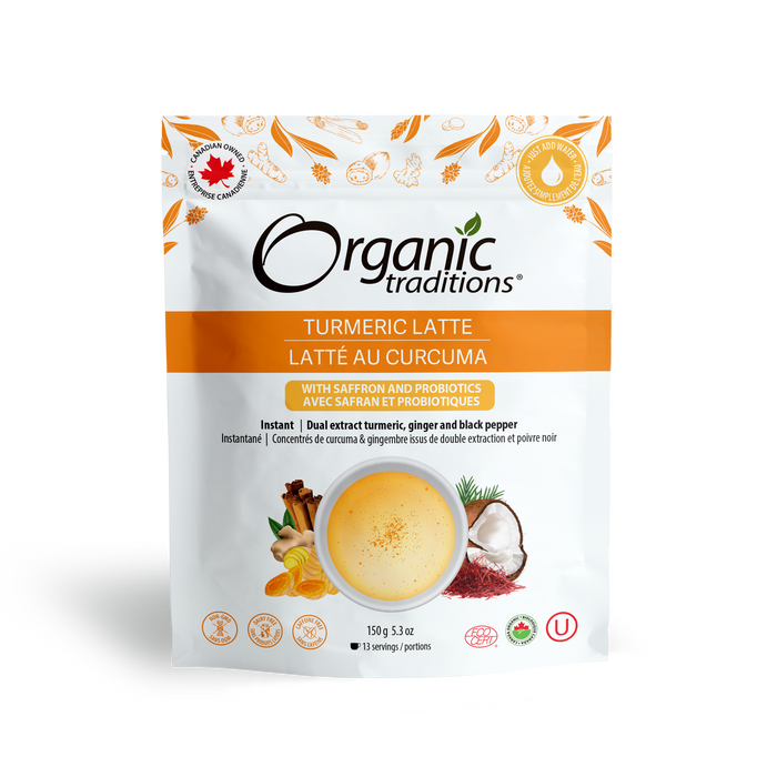 Organic Traditions - Turmeric Latte With Probiotics, 150 g