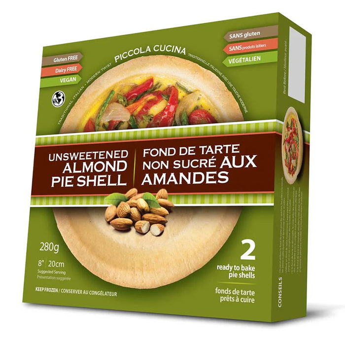 Piccola Cucina - Unsweetened 8" Almond Pie Shells, 280g