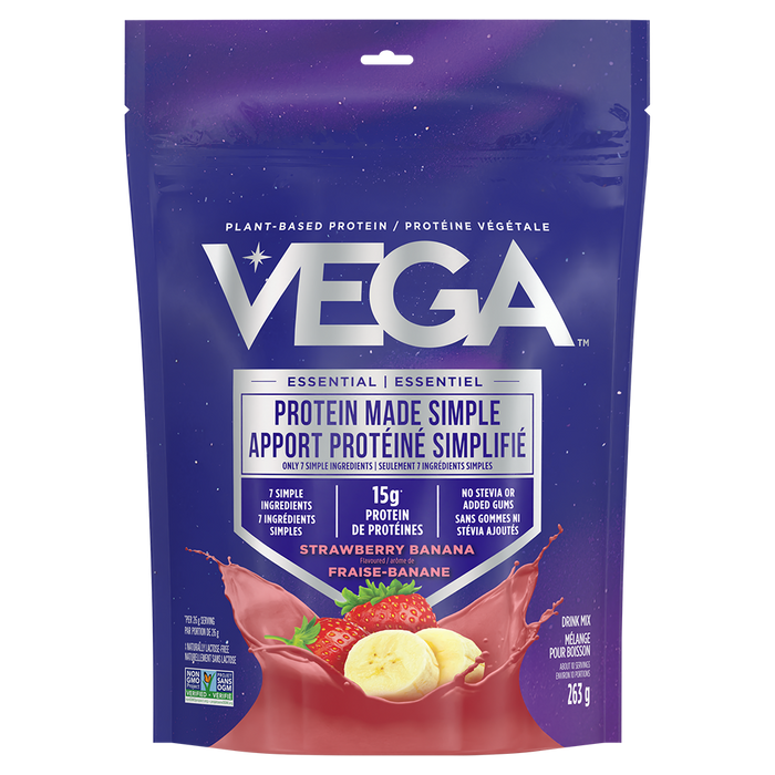 Vega - Protein Made Simple - Strawberry Banana, 263 g