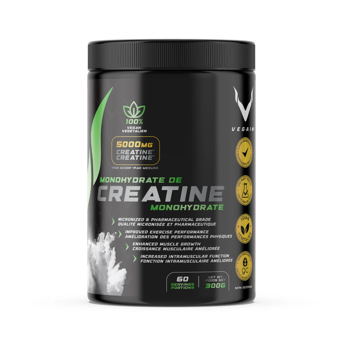 VEGAIN - Plant-Based Creatine Monohydrate, 300 g