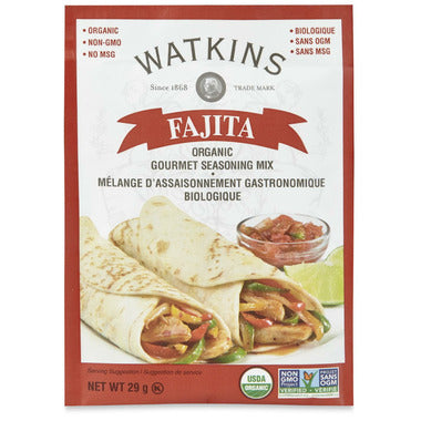 Watkins - Organic Seasoning Mix Fajita, 29 g