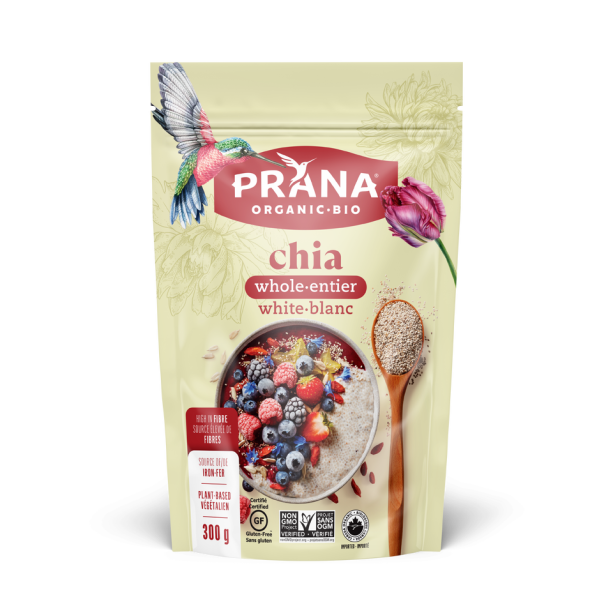 Prana - Whole White Chia Seeds, 300