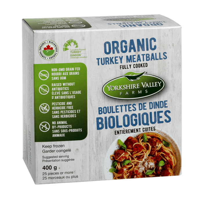 Yorkshire Valley Farms - Organic Fully Turkey Meatballs, 400 g