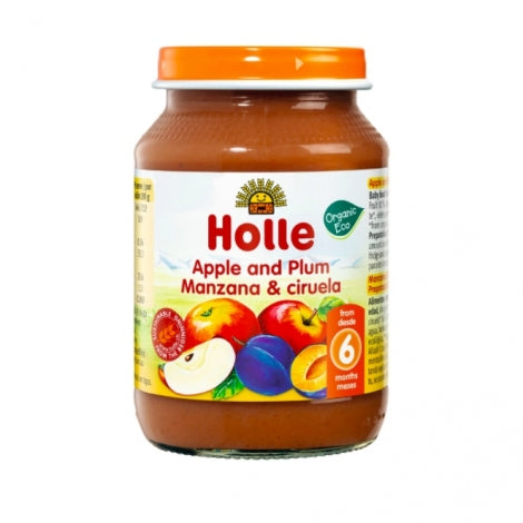 Holle - Organic Jar - Apple & Plum, 190 g
