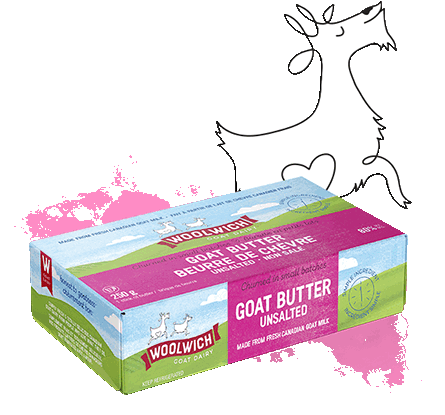 Woolwich Dairy - Goat Butter - Unsalted, 250 g