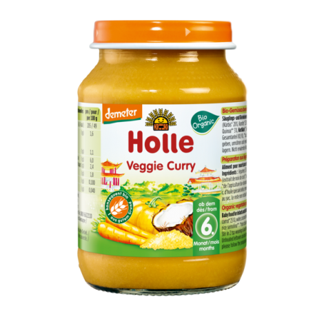 Holle - Organic Jar - Veggie Curry, 190 g