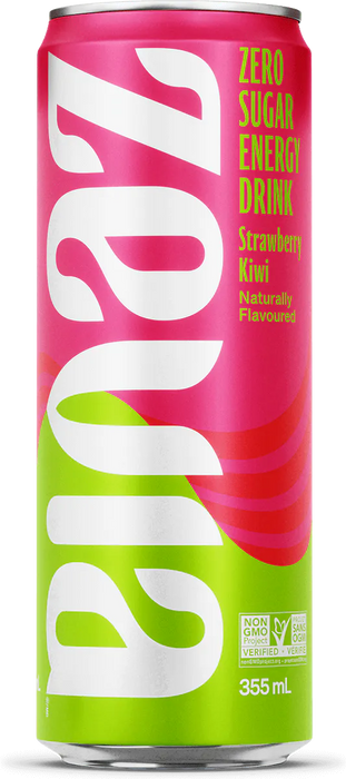 Zevia - Strawberry Kiwi Energy Drink, 355 mL