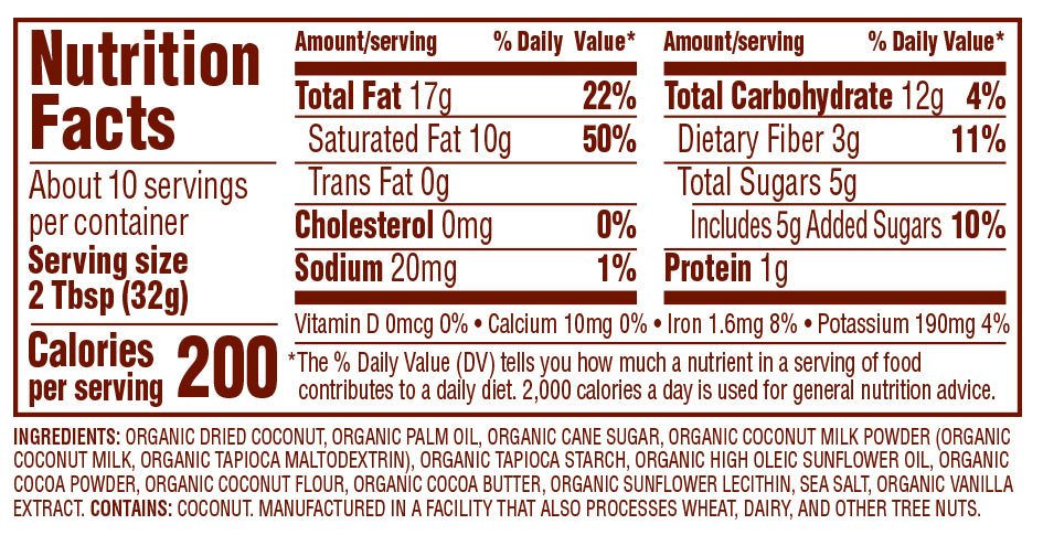 Nutiva - Chocolate Coconut Spread - 326g