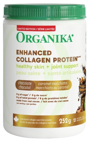 Organika - Enhanced Collagen Dark Chocolate Caramel, 252 g
