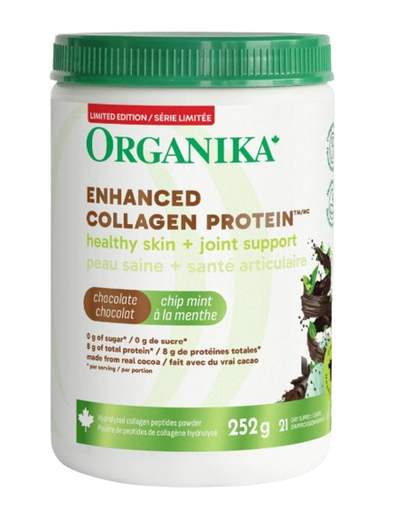 Organika - Enhanced Collagen Chocolate Mint, 252 g