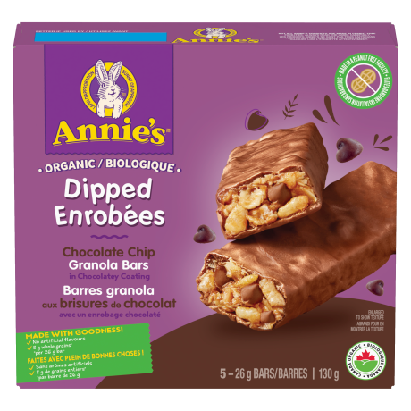Annie's - Granola Bars - Dipped Chocolate Chip, 5 Count