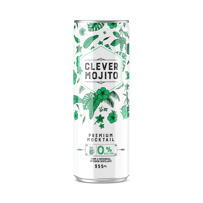 Clever Mocktails - Non-Alcoholic Mojito, 355 mL