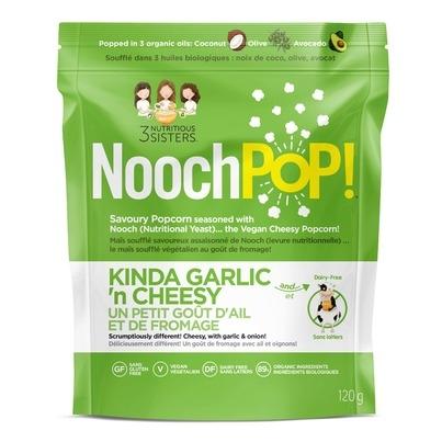 Nooch Pop - Kinda Garlic & Cheesy Popcorn, 120 g