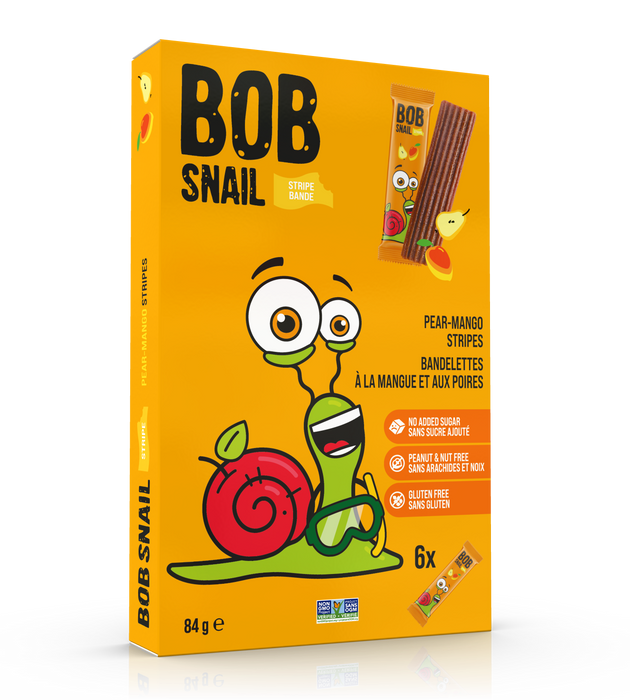 Bob Snail - Stripes - Pear-Mango, 84 g