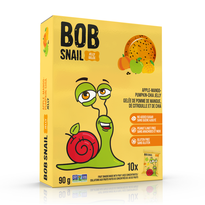 Bob Snail - Jelly - Apple-Mango-Pumpkin-Chia, 90 g