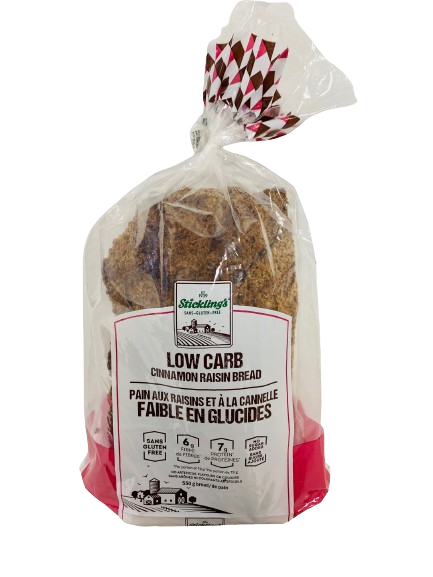Stickling's Bakery Ltd - Low Carb Bread - Cinnamon Raisin, 550 g