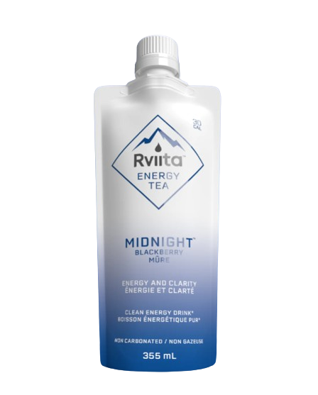 Rviita Energy Tea - Midnight Blackberry Energy Tea, 355 mL