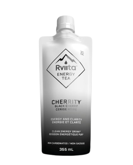 Rviita Energy Tea - Cherrity Cherry Energy Tea, 355 mL