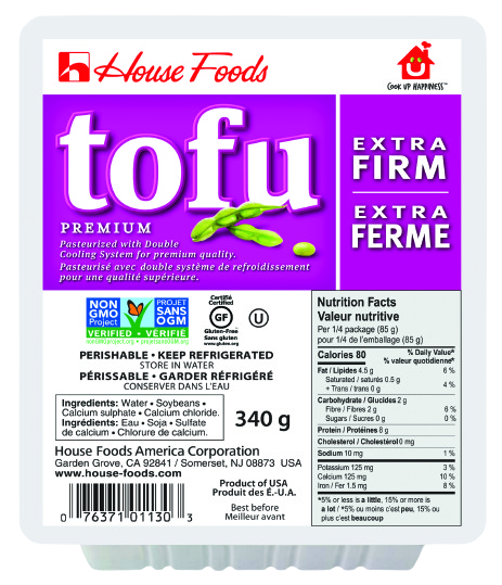 House Foods - Premium Tofu Extra Firm, 340 g
