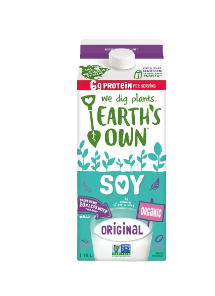 Earth's Own - Organic Soy Milk - Original, 1.75 L