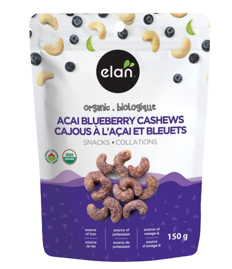 Elan Bio - Acai Blueberry Cashews, 150 g