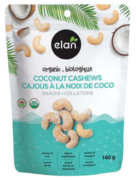 Elan Bio - Coconut Cashews, 160 g
