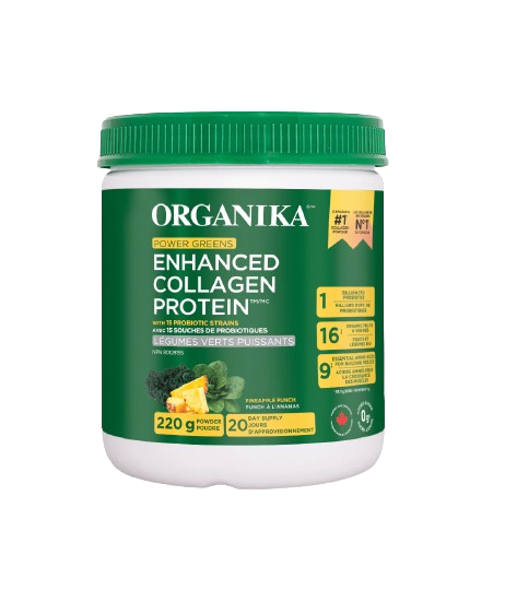 Organika - Enhanced Collagen Powder Greens, 220 g