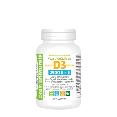 Prairie Naturals - Vegan Vitamin D 2500IU, 90 Vcaps