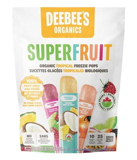 Deebee's Organics - SuperFruit Tropical Freezie, 400 mL