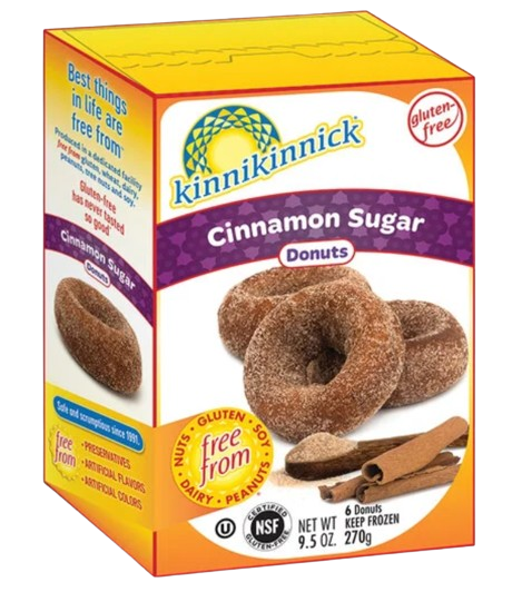 Kinnikinnick - Frozen Cinnamon Sugar Donut, 270 g
