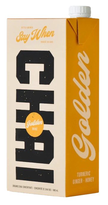 Say When Beverages - Golden Chai Latte, 946 mL