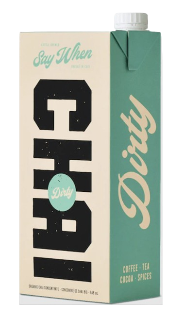 Say When Beverages - Dirty Chai Latte, 946 mL