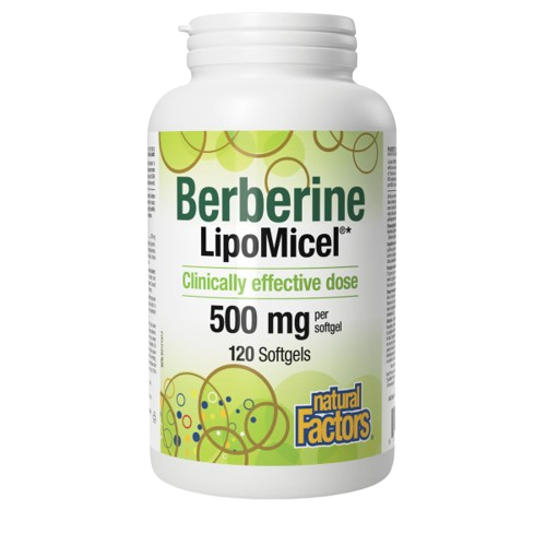 Natural Factors - Berberine LipoMicel, 120 Softgels