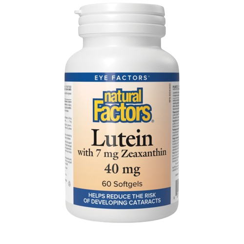 Natural Factors - Lutein 40 mg With 7 mg Zeaxanthin, 60 Softgels