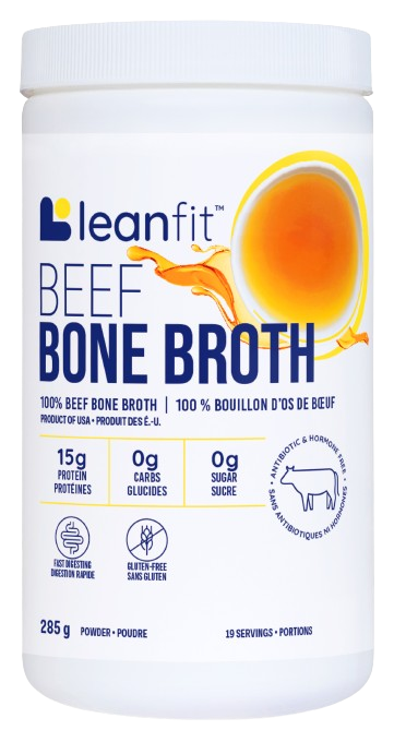 LeanFit - Bone Broth Beef Powder, 285 g