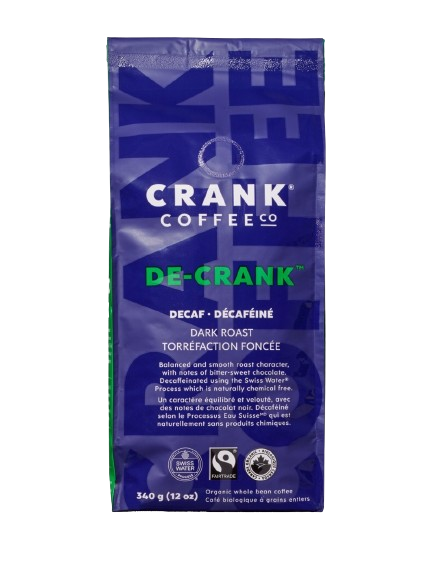 Crank - Organic Coffee Decaf Dark Roast, 340 g