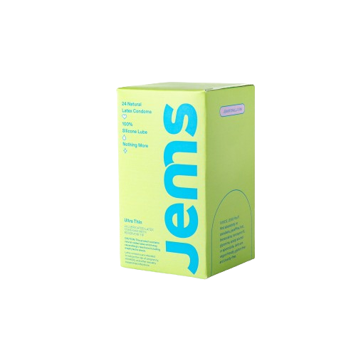 Jems - Natural Latex Condoms, 24 Count