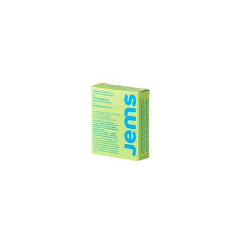Jems - Natural Latex Condoms, 3 Count