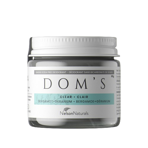 Dom's Deodorant - Clear Deodorant Jar, 65 g