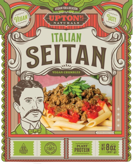 Upton's - Italian Seitan Vegan Crumbles, 227 g