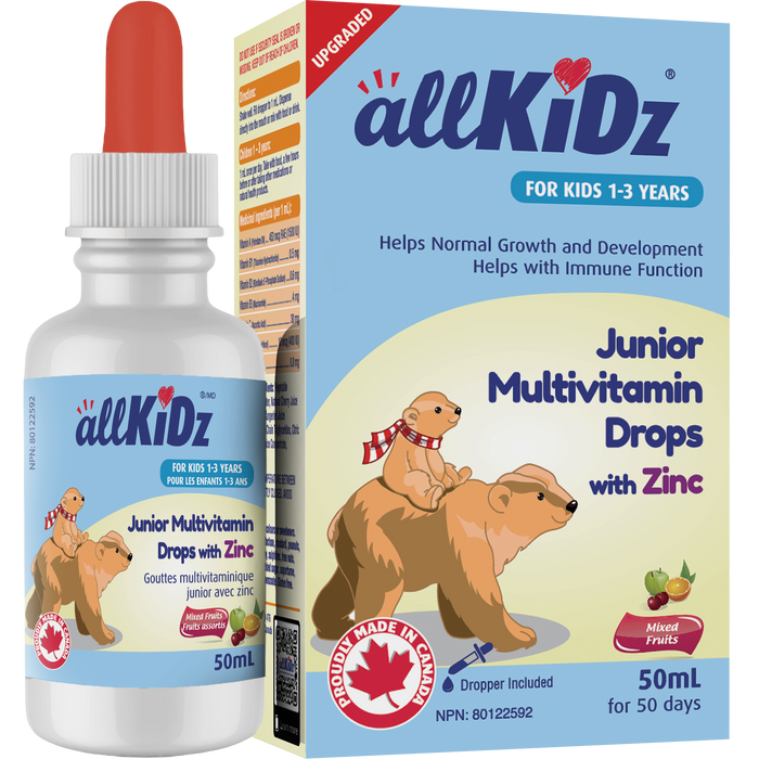 Allkidz - Junior Multivit Drops With Zinc, 50 mL