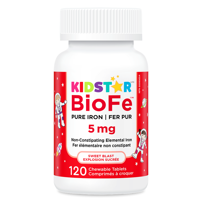 KidStar Nutrients - BioFe Pure Iron Sweet Blast 5 mg, 120 Chewables