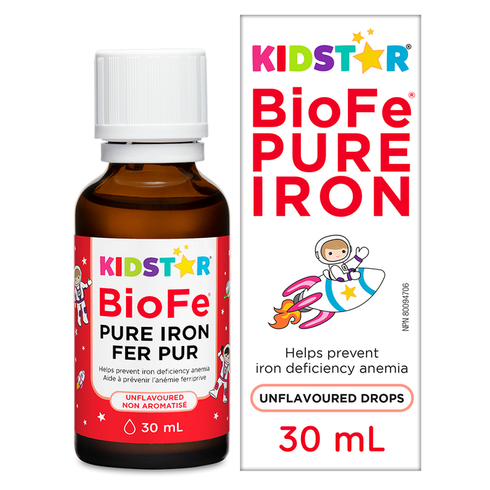 KidStar Nutrients - Pure Iron Drops - Unflavoured, 30 mL