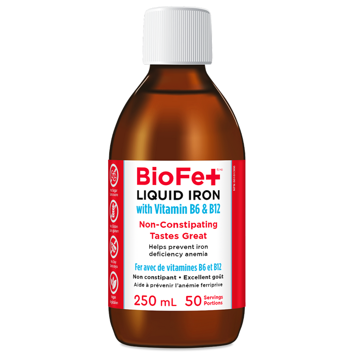 KidStar Nutrients - BioFe+ Liquid Iron with B6 & B12, 250 mL