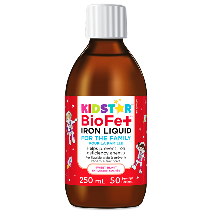 KidStar Nutrients - BioFe Iron Liquid For The Family, 250 mL