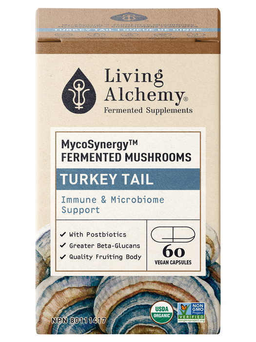 Living Alchemy - MycoSynergy Turkey Tail, 60 Capsules