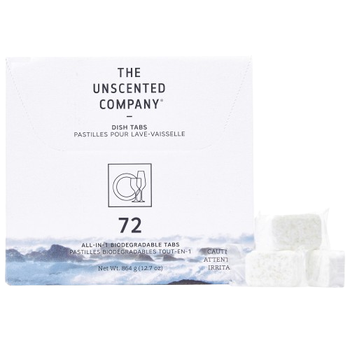 The Unscented Company - Family Format - Dish Tabs, 72 Count