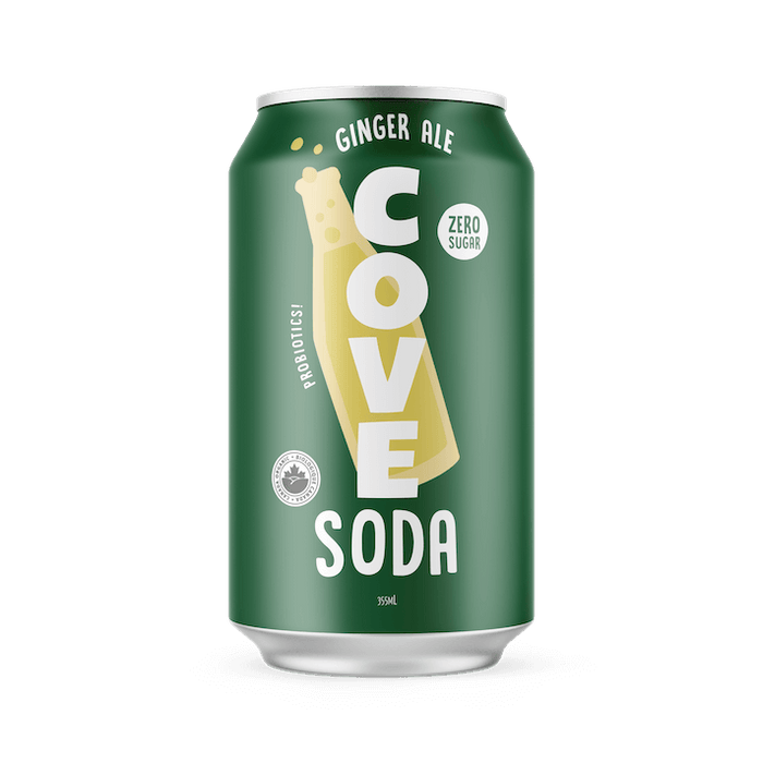 Cove - Probiotic Soda - Ginger Ale, 355 mL