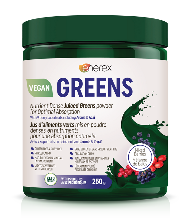 Enerex - Greens Mixed Berries, 250 g